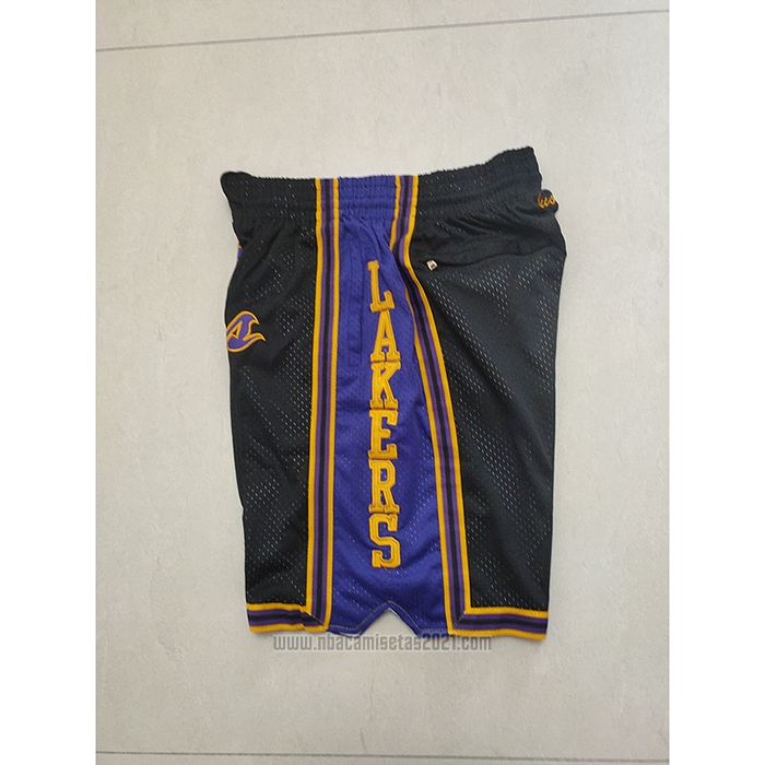 Pantalone Los Angeles Lakers Mitchell & Ness Just Don Negro